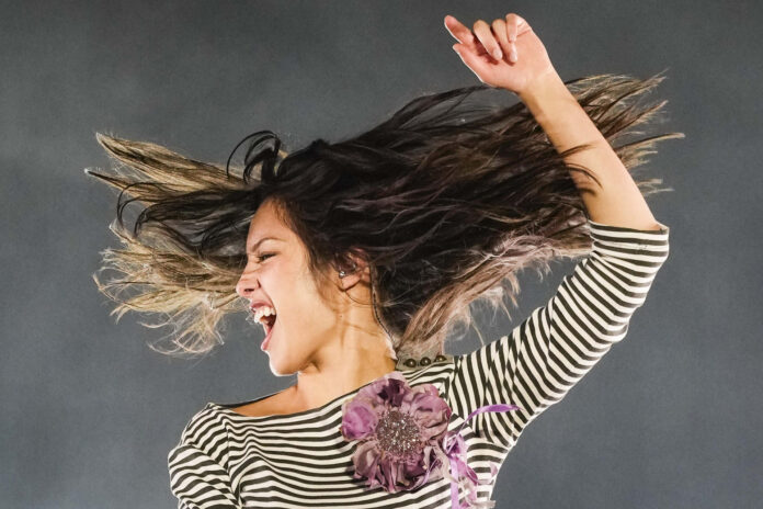 La cantante estadounidense Olivia Rodrigo durante el concierto que ofrece en la tercera jornada del festival Primavera Sound, este sábado en Barcelona. EFE/Enric Fontcuberta.
