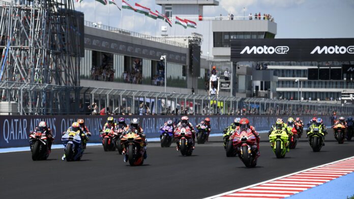 El español Marc Márquez (93), durante la disputa de la prueba de MotoGP del Gran Premio de Hungría, este domingo en el circuito de Balaton Park. EFE/Boglarka Bodnar *Prohibido su uso en Hungría*
