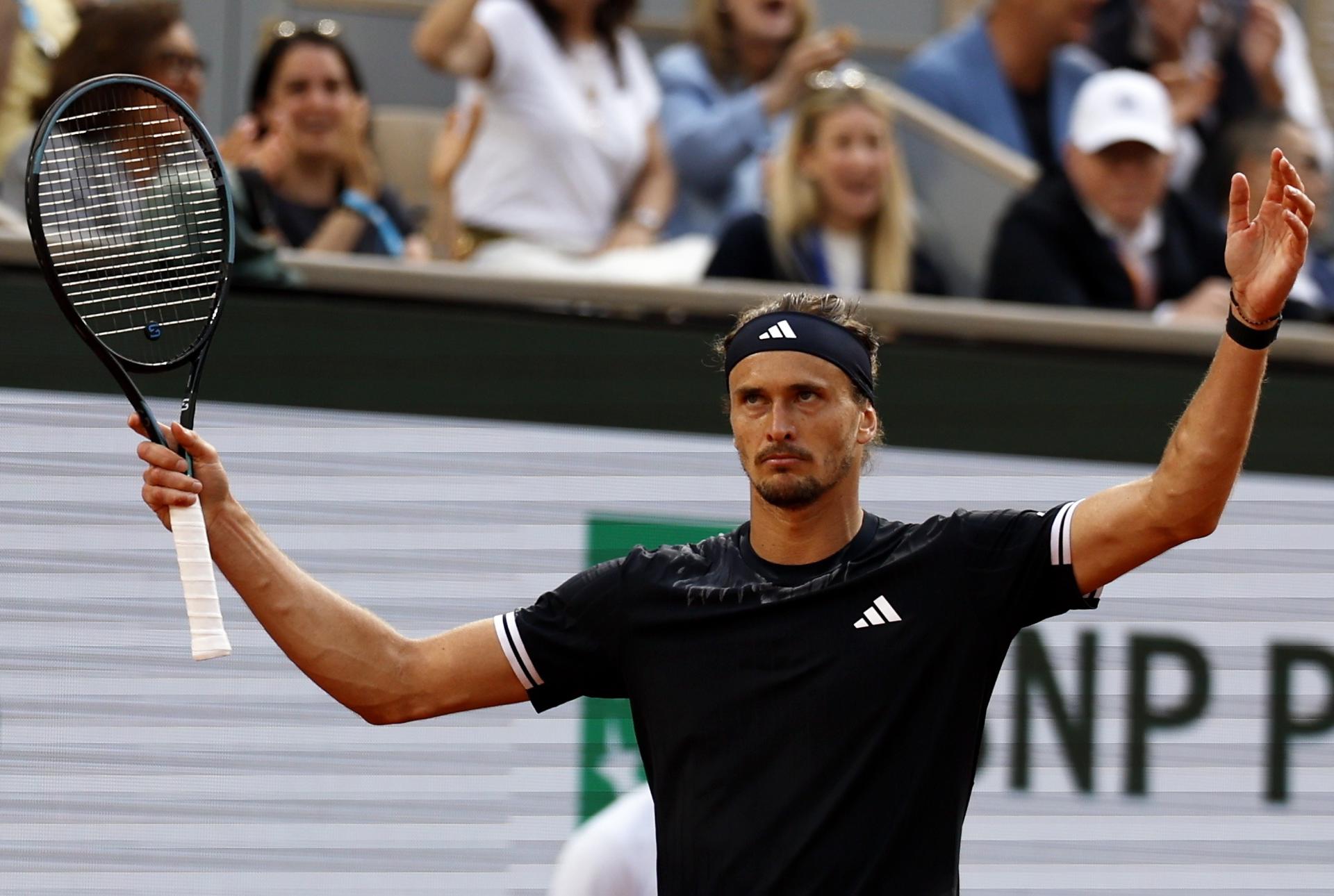 El alemán Alexander Zverev, en la final de Roland Garros contra el italiano Flavio Cobolli EFE/EPA/MOHAMMED BADRA
