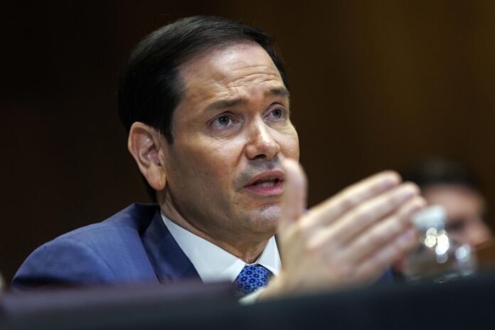 Fotografía de 3 de junio de 2026 del secretario de Estado de Estados Unidos, Marco Rubio. EFE/EPA/ Will Oliver
