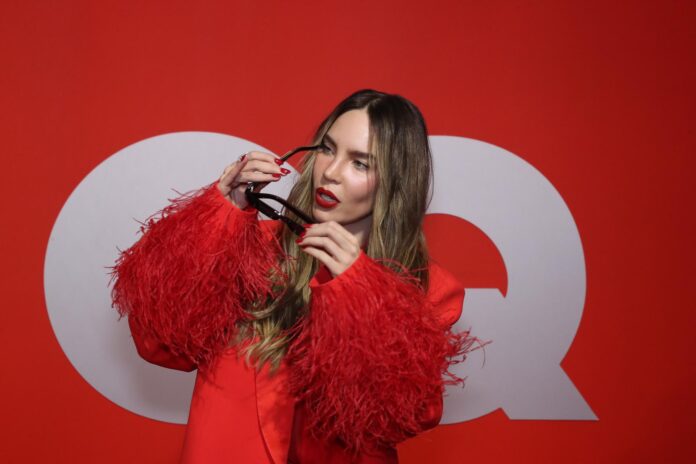 La actriz y cantante mexicana Belinda posa durante la alfombra roja de la premiación 'Men Of the Year', en Ciudad de México (México). Imagen de archivo. EFE/Mario Guzmán
