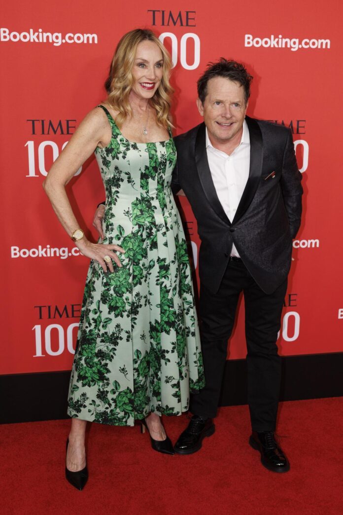 El actor Michael J. Fox y su esposa Tracy Pollan. (EFE/EPA/SARAH YENESEL
