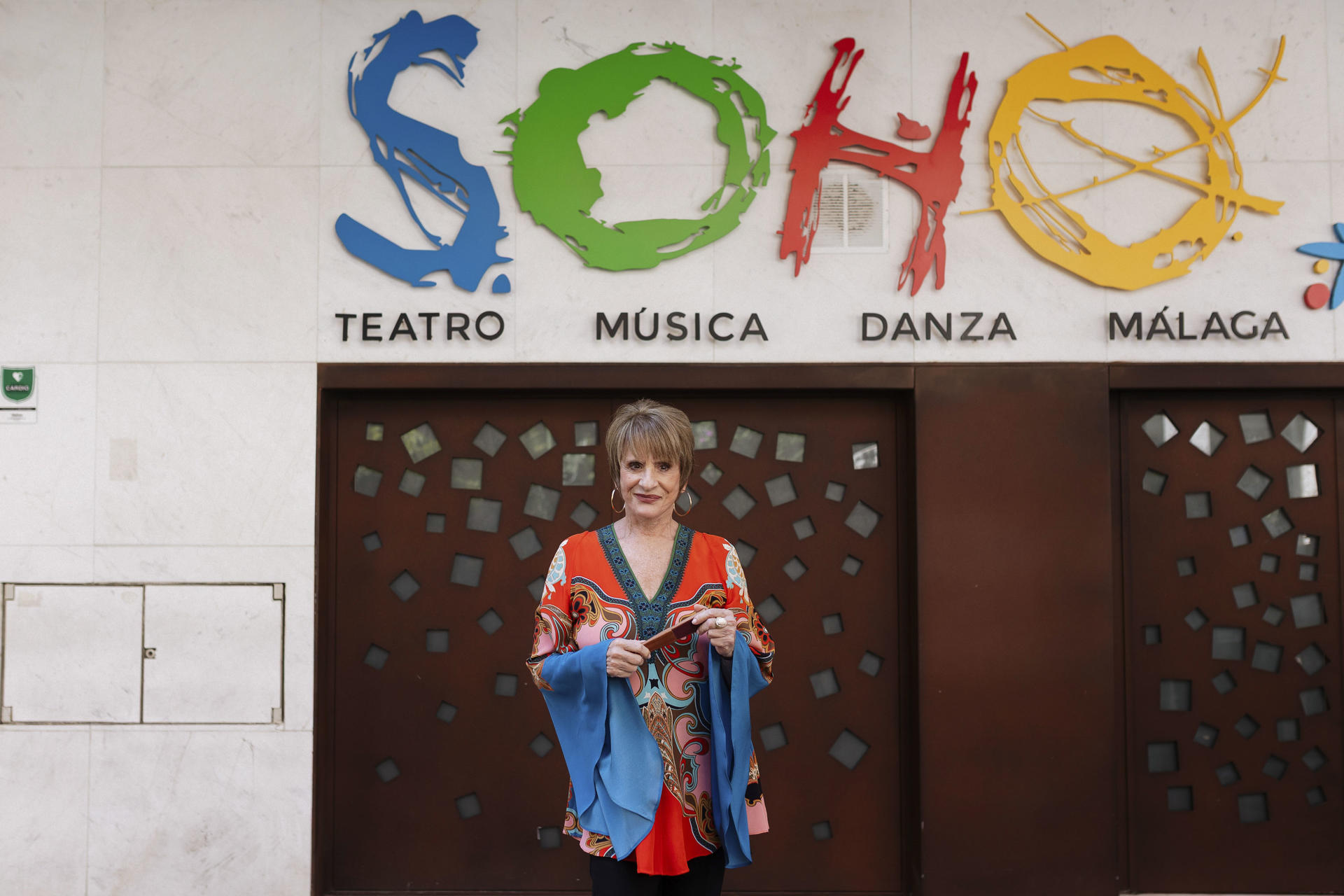 La actriz estadounidense, Patti LuPone este martes en el Teatro del Soho Caixabank donde mañana recibirá el premio Lux Ductor. EFE/Carlos Díaz