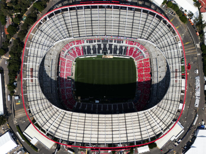 Fotografía aérea que muestra el estadio Ciudad de México, en Ciudad de México (México). Imagen de archivo. EFE/Tomas Pérez
