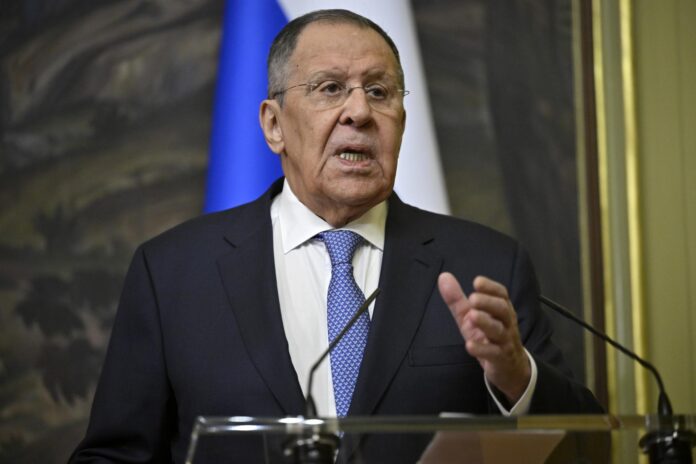 Fotografía del 8 de junio de 2026 del ministro ruso de Asuntos Exteriores, Serguéi Lavrov. EFE/EPA/ALEXANDER NEMENOV / POOL
