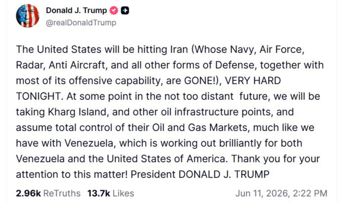 El presidente de Estados Unidos, Donald Trump, anunció este jueves que fuerzas de su país atacarán nuevamente 