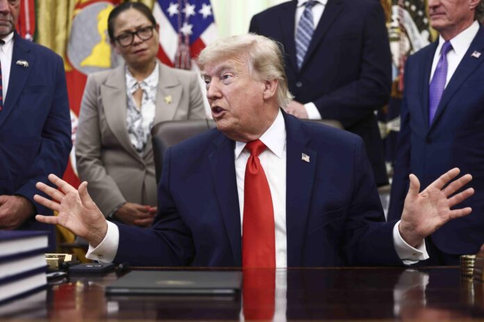 El presidente de Estados Unidos, Donald Trump, el 11 de junio de 2026. EFE/EPA/JIM LO SCALZO / POOL
