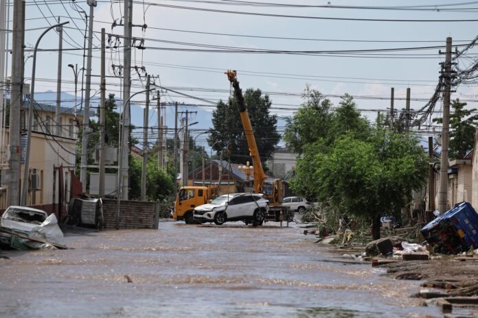 Imagen de archivo de inundaciones en China. EFE/EPA/ANDRES MARTINEZ CASARES
