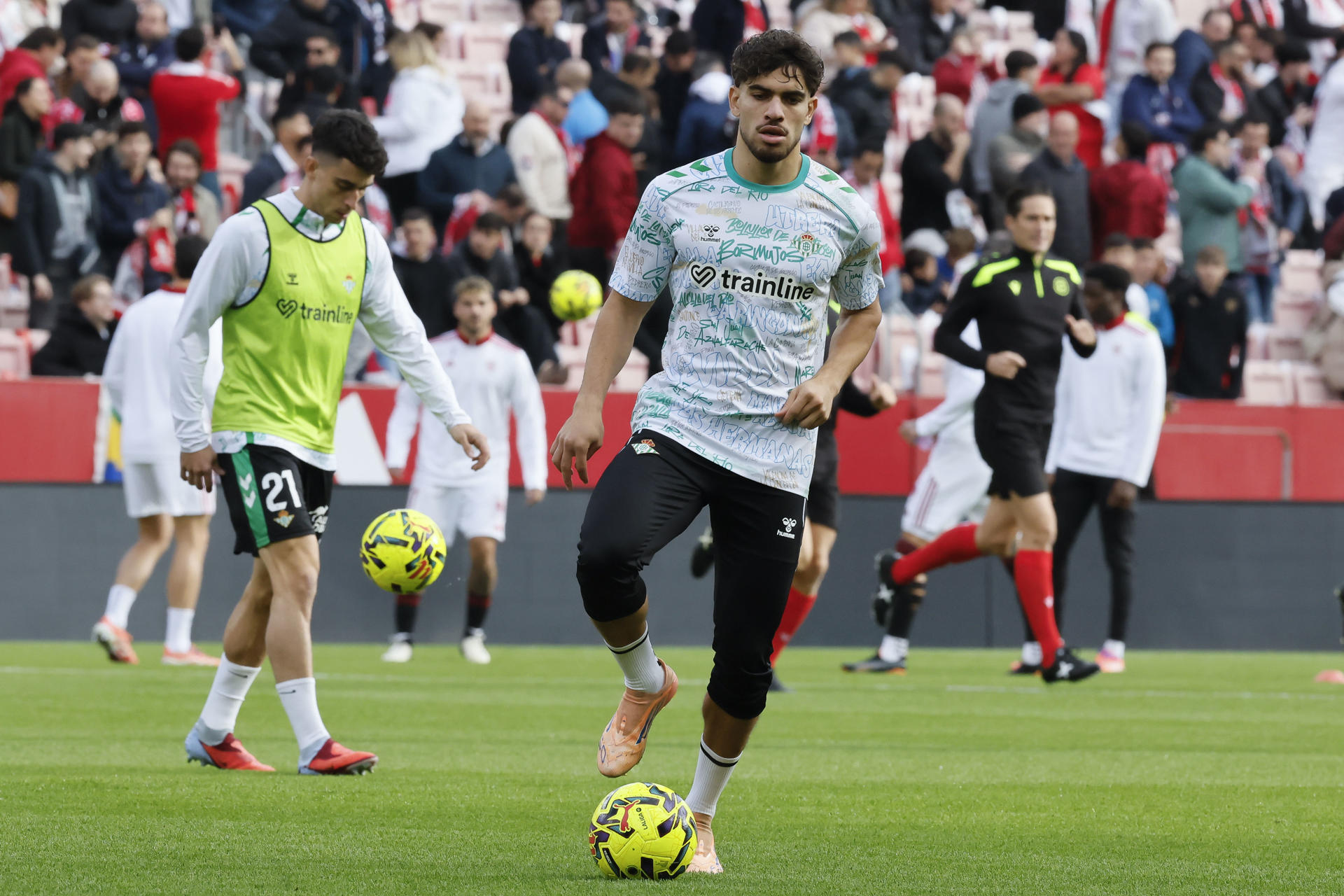 El delantero del Betis y de Marruecos Ez Abde en una imagen de archivo. EFE/ José Manuel Vidal
