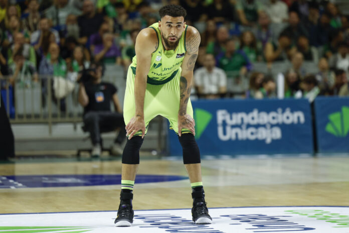 El ala del Unicaja Chris Duarte en una imagen de archivo de esta temporada. EFE/Jorge Zapata
