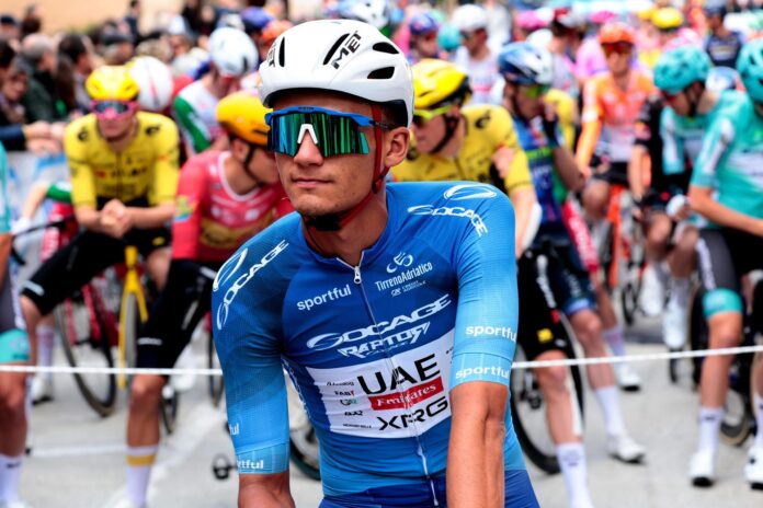 El mexicano Isaac Del Toro (UAE). EFE/EPA/ROBERTO BETTINI/Archivo
