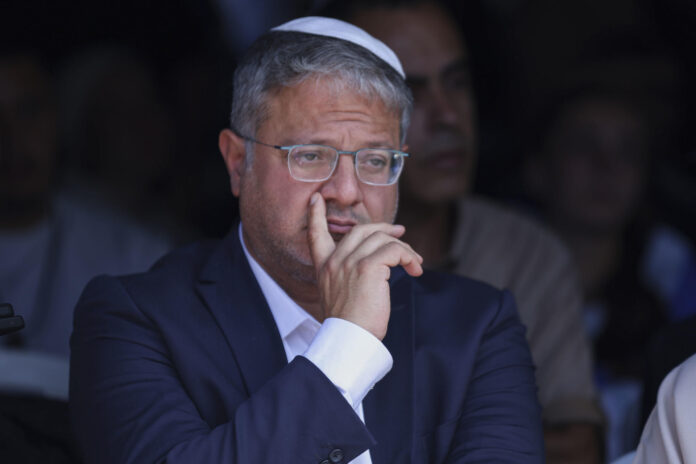 El ministro extremista israelí Itamar Ben Gvir. EFE/Magda Gibelli
