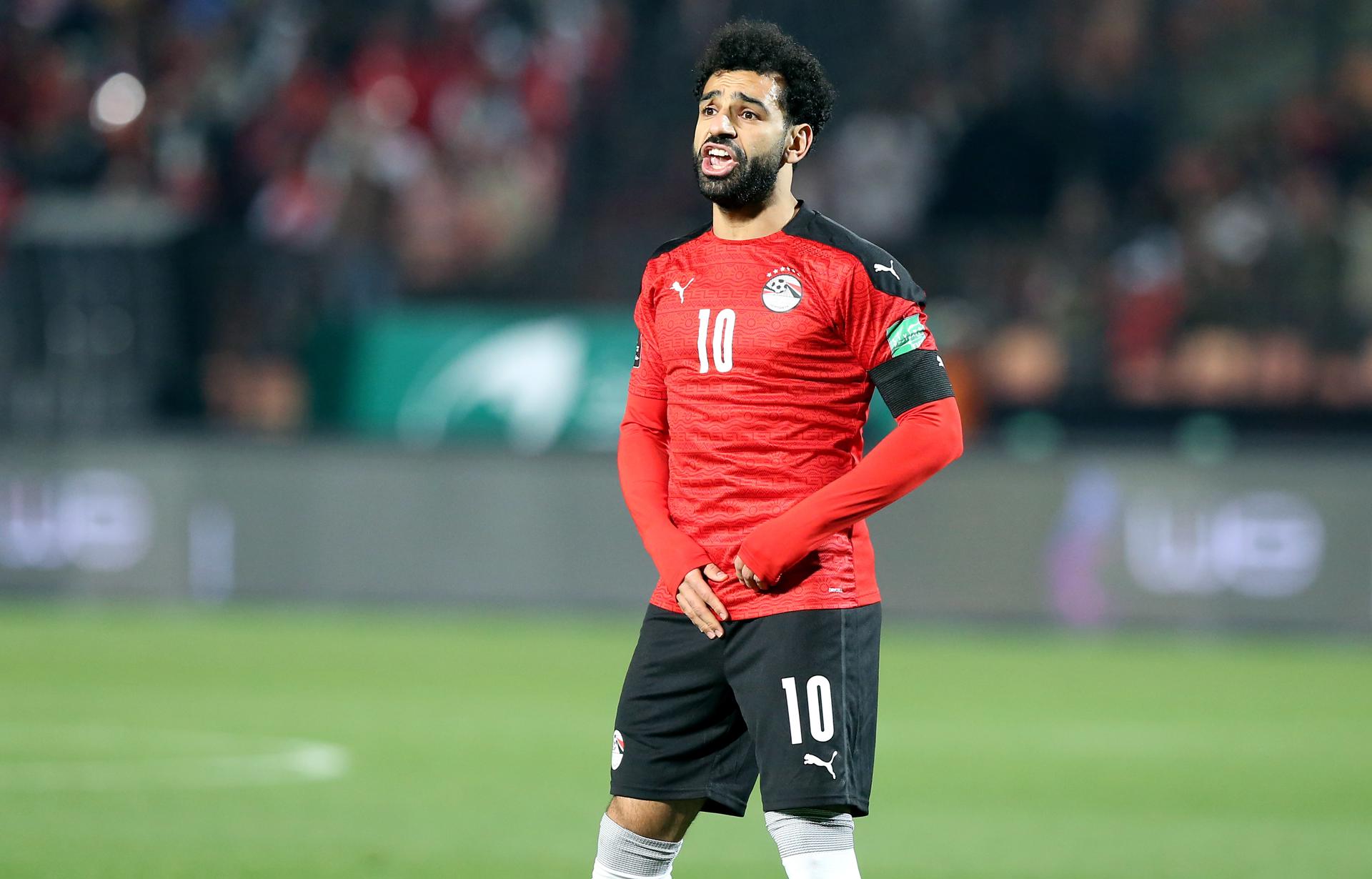 El jugador egipcio Mohamed Salah en una imagen de archivo con su selección. EFE/EPA/KHALED ELFIQI