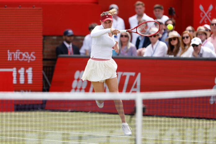 La tenista croata Donna Vekic, en la final torneo de Queen's, en Londres. EFE/EPA/DAVID CLIFF
