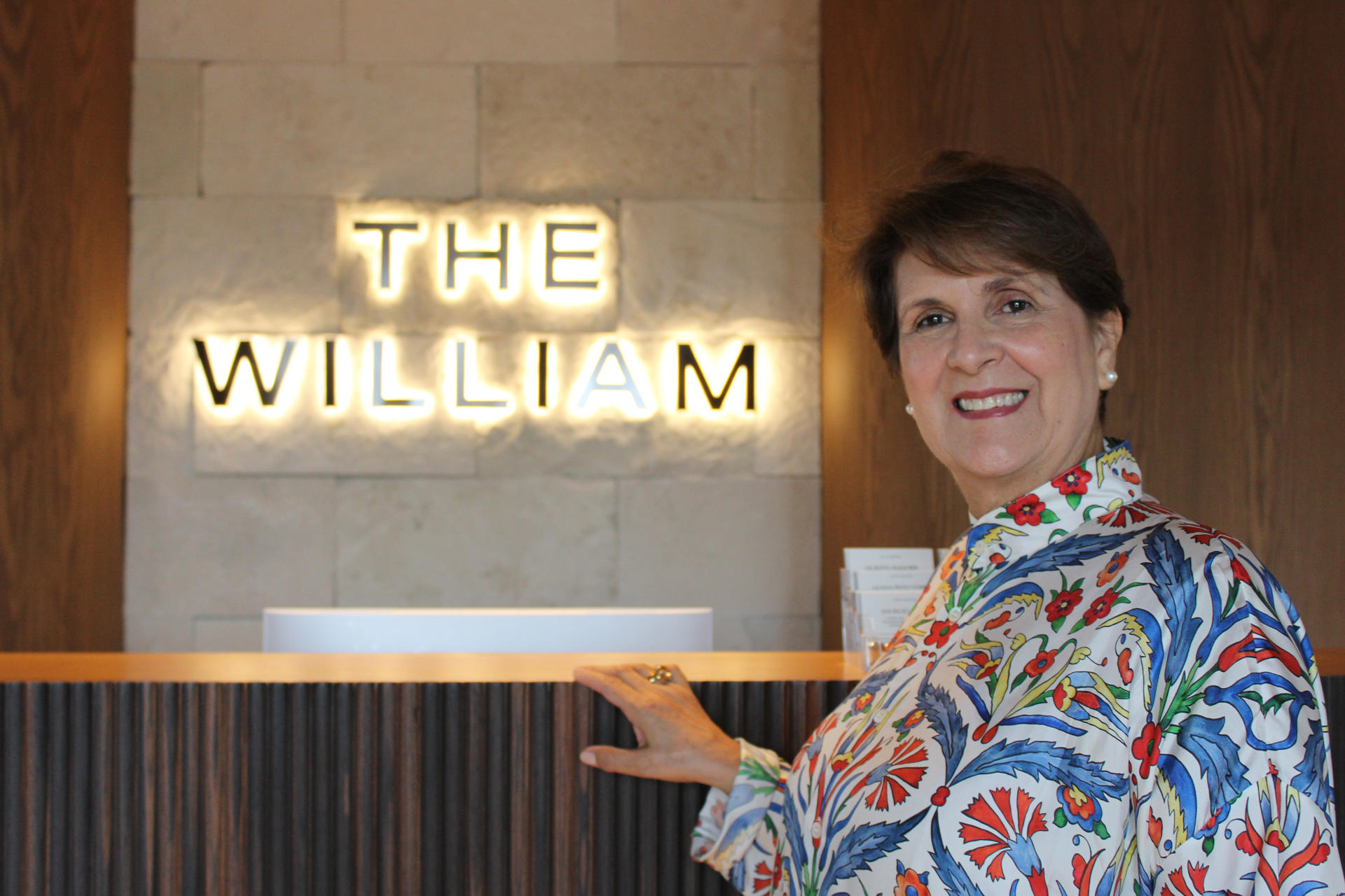 Fotografía del 4 de junio de 2026 de la ejecutiva de ventas de The William Residences, Liliana Pinto, durante una entrevista con EFE en Miami (EE.UU.). EFE/ Pedro Pablo Cortés Villarreal
