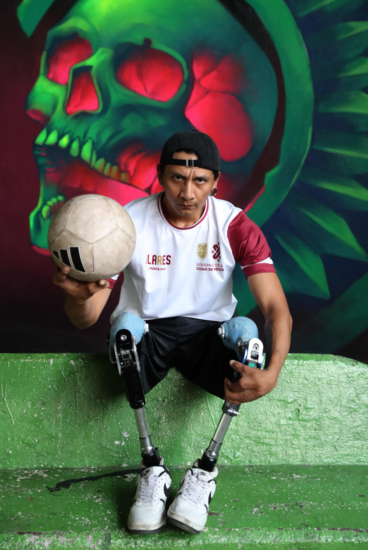 Erick Darío Leano González posa al finalizar un entrenamiento este lunes, en Ciudad de México (México). EFE/Mario Guzmán
