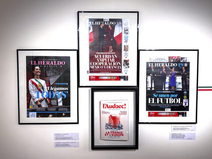 Vista de varias portadas de medios franceses y mexicanos. El Instituto Cultural de México en París despide este jueves una exposición de periódicos mexicanos y franceses de los últimos dos siglos, que conmemora los 