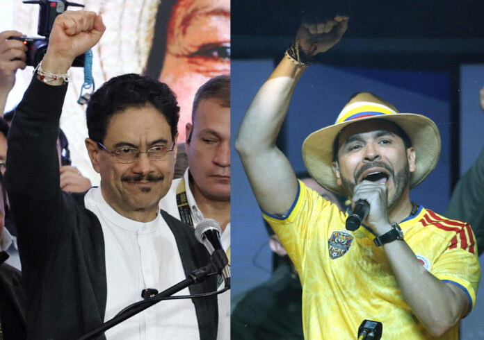 Combo de fotografías de archivo de los candidatos a la Presidencia de Colombia, Iván Cepeda (i) y Abelardo de la Espriella. EFE/ Mauricio Dueñas Castañeda
