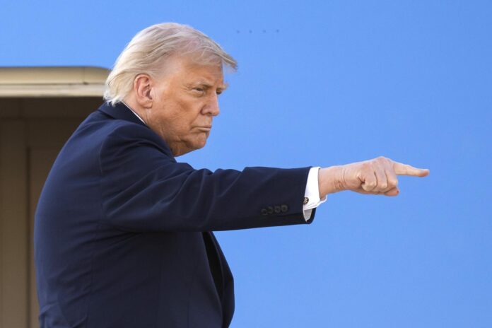 Fotografía del 17 de junio de 2026 del presidente de EE.UU., Donald Trump. EFE/MARTIAL TREZZINI / POOL
