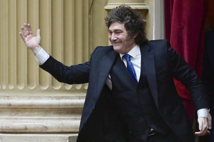 Fotografía de archivo donde aparece el presidente de Argentina, Javier Milei. EFE/ Matías Martín Campaya
