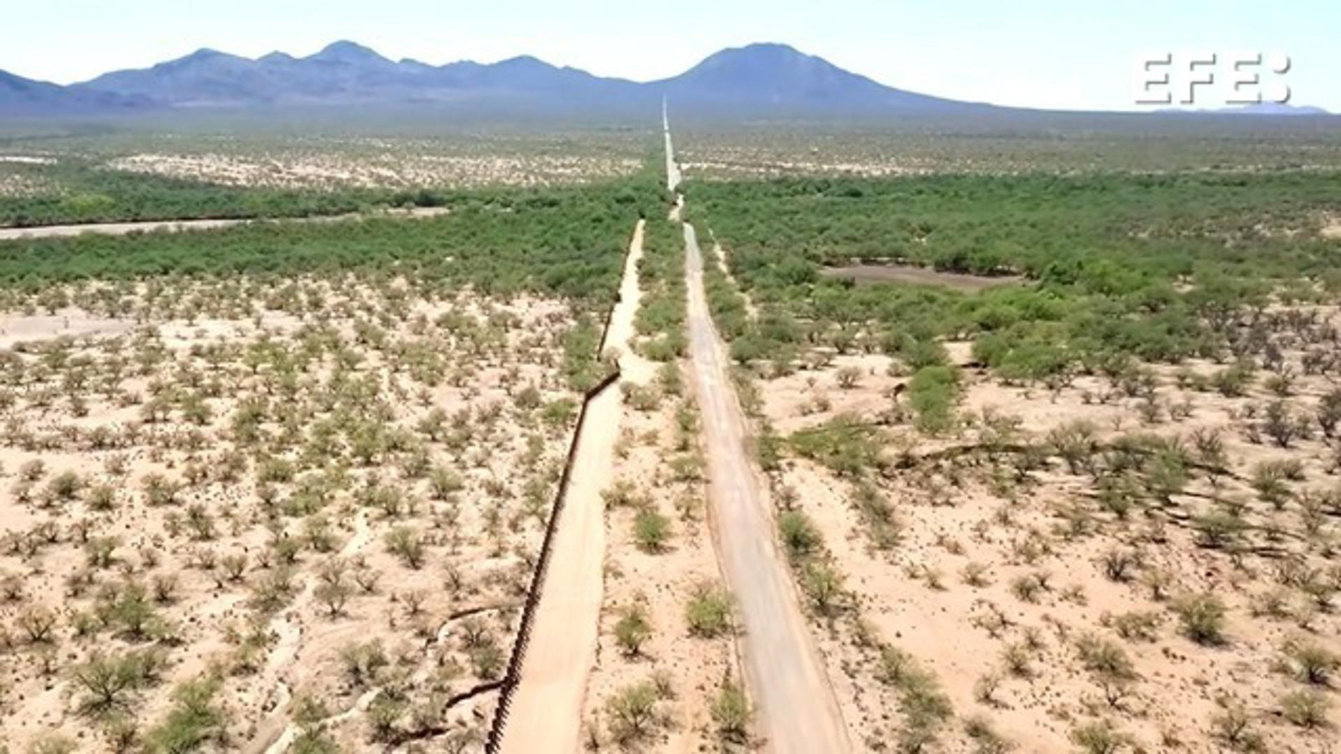 Captura de video tomado de la página de Nación Tohono O'odham que muestra una carretera en una reserva indígena en Arizona (EE.UU.).EFE/ Captura de Pantalla/ Nación Tohono O'odham