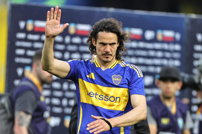Edinson Cavani, durante un partido con Boca Juniors el 21 de septiembre de 2024. EFE/ Juan Ignacio Roncoroni
