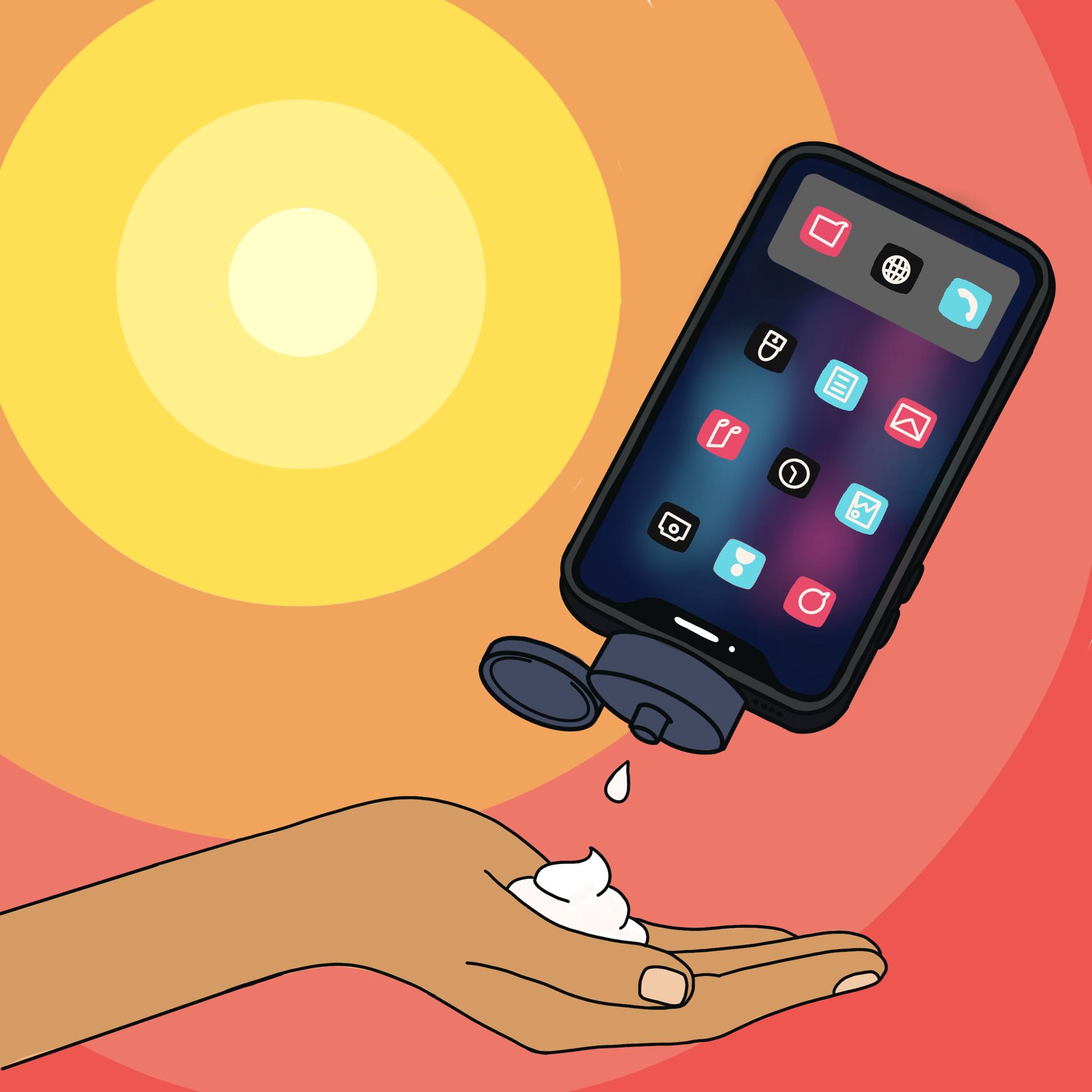 Las redes sociales como fuente de información sobre protectores solares. Crédito: Cedido para su uso libre por Sara Ghassimi

