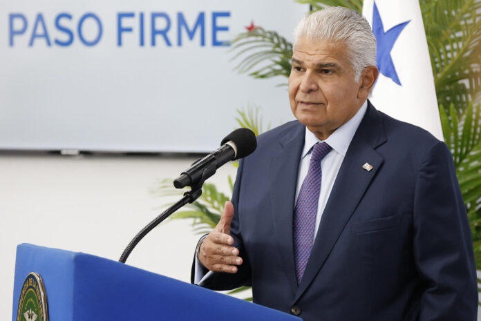 Fotografía de archivo del presidente de Panamá, José Raúl Mulino. EFE/ Bienvenido Velasco
