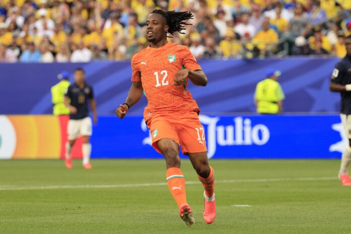 Elye Wahi de Costa de Marfil reaccionan durante un partido del grupo E del Mundial de la FIFA 2026. EFE/EPA/SHAWN THEW
