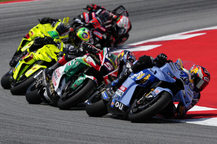 Imagen de archivo de la carrera de MotoGP del Gran Premio de Cataluña. EFE/Alejandro Garcia
