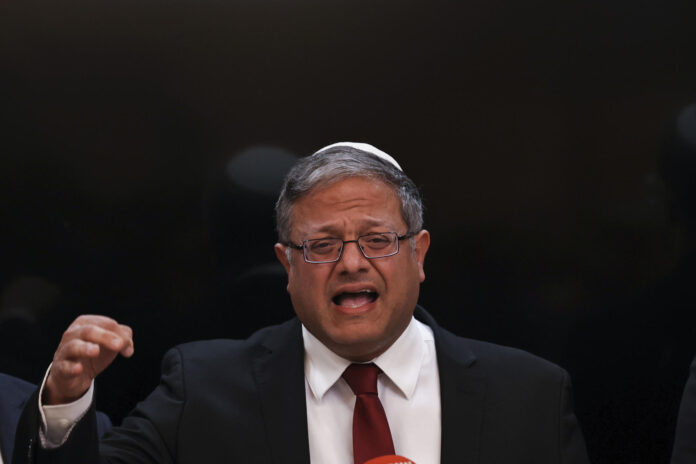 Fotografía de archivo del ministro de Seguridad Nacional israelí, colono ultranacionalista Itamar Ben Gvir, quien este viernes afirmó en un mensaje publicado en X que 