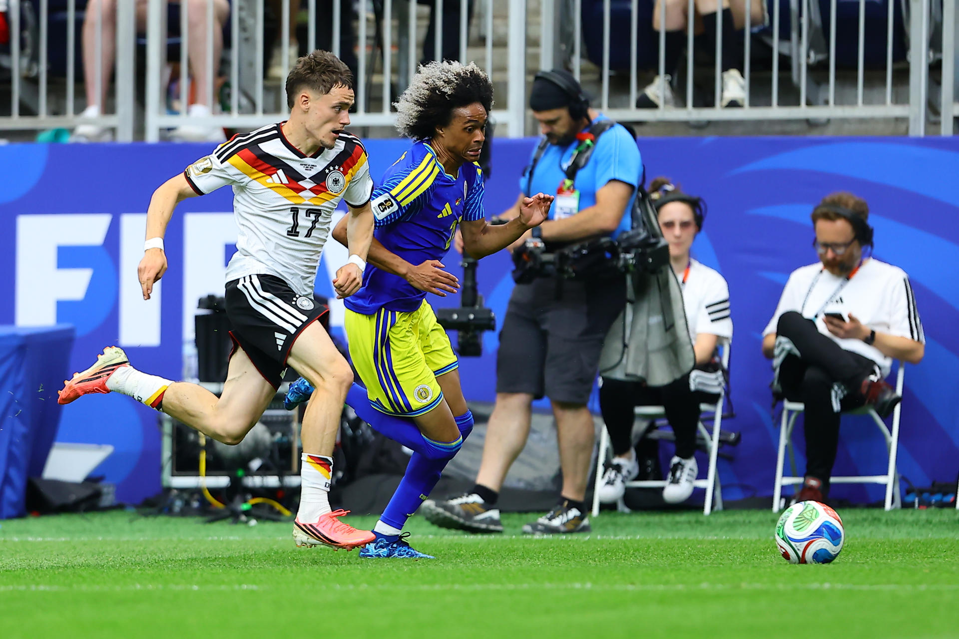 El centrocampista alemán Florian Wirtz, durante el partido del grupo C del Mundial 2026 entre las selecciones de Alemania y Curazao, el pasado 14 de junio en el NRG Stadium de Houston (Texas). EFE/ Carlos Ramírez
