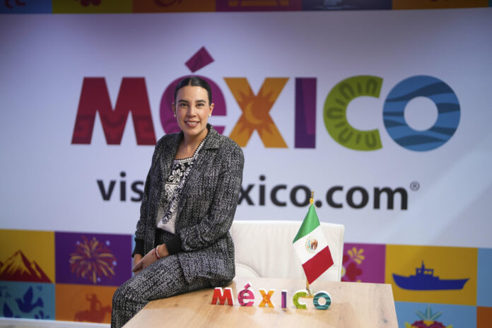 Fotografía de archivo de la secretaria de Turismo de México, Josefina Rodríguez. EFE/Borja Sánchez Trillo
