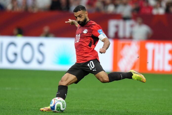 Mohamed Salah, de Egipto, en acción durante el partido de la fase de grupos de la Copa Mundial de la FIFA 2026 entre Nueva Zelanda y Egipto en Vancouver, (Canadá) EFE/BOB FRID
