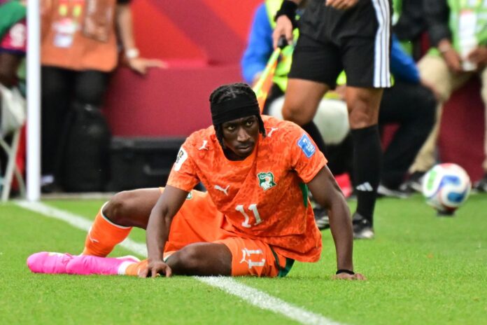 Yan Diomande, de Costa de Marfil. EFE/EPA/EDUARDO LIMA
