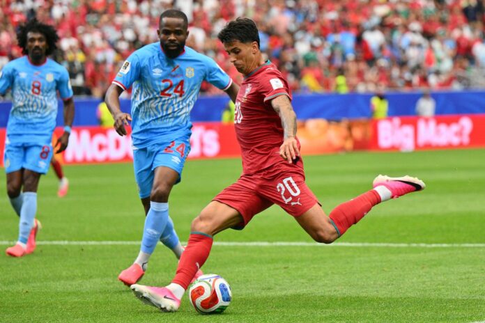 Joao Cancelo, de Portugal, durante el partido ante República del Congo. EFE/EPA/SAM WASSON
