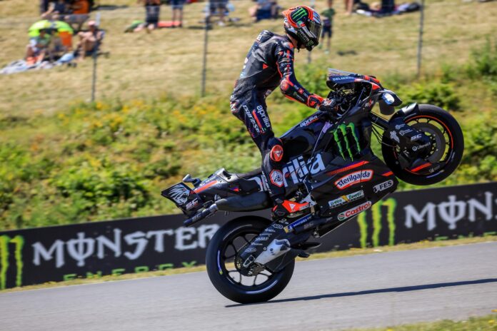El piloto italiano Marco Bezzecchi, en una imagen del pasado 20 de junio, durante su participación en el Gran Premio de República Checa de MotoGP. EFE/ MARTIN DIVISEK
