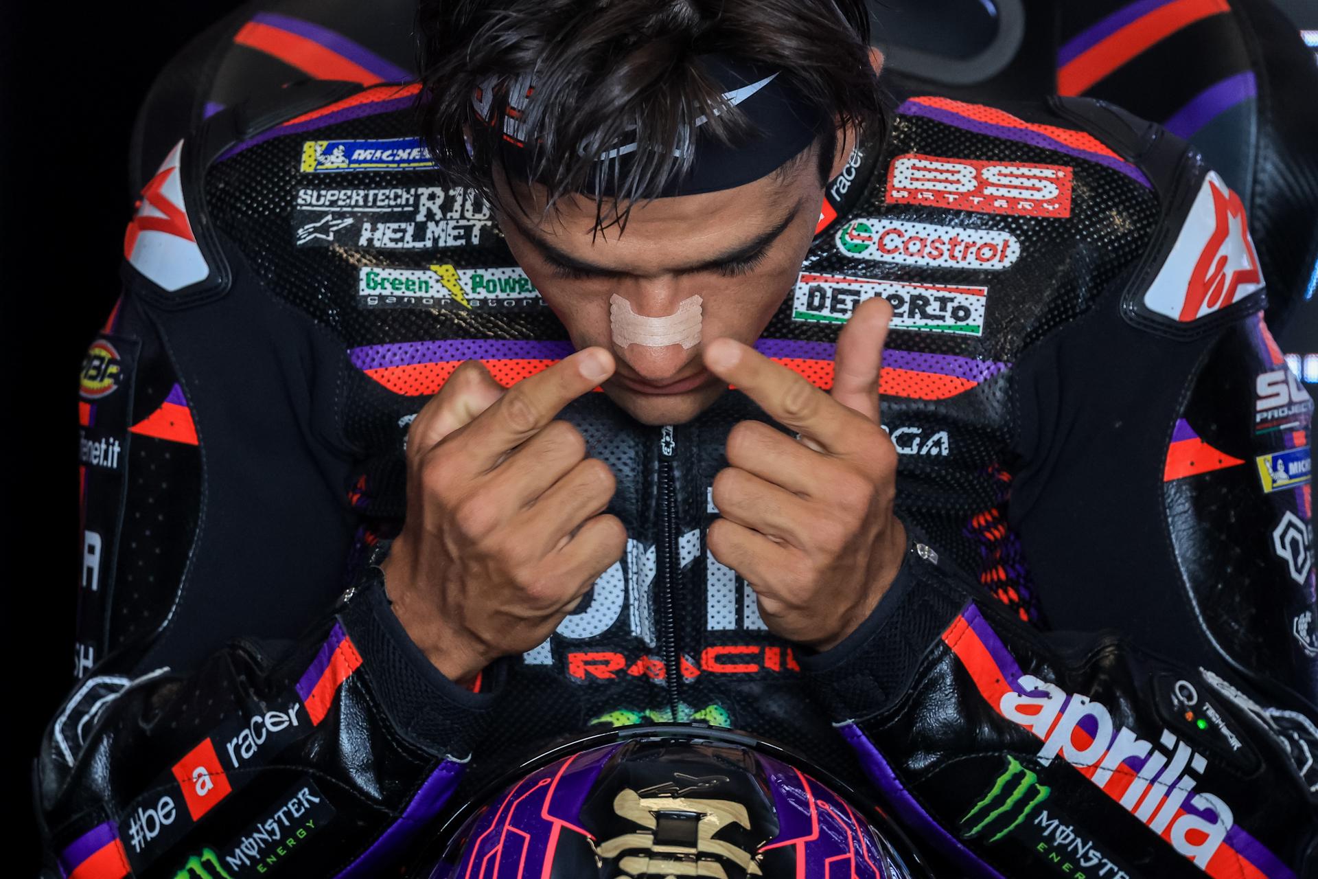 El piloto español Jorge Martín, en una imagen del pasado 20 de junio, durante su participación en el Gran Premio de República Checa de MotoGP. EFE/ MARTIN DIVISEK