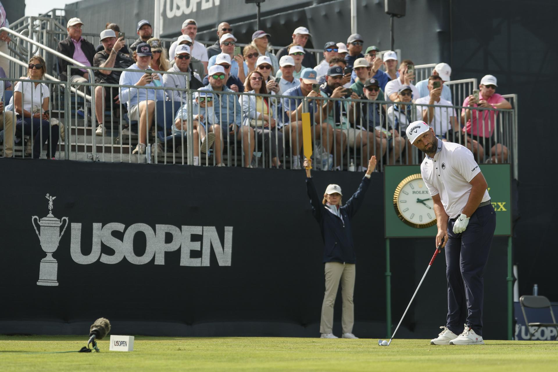 El golfista español Jon Rahm, el pasado 18 de junio, durante su participación en el Abierto de Estados Unidos. EFE/ SARAH YENESEL