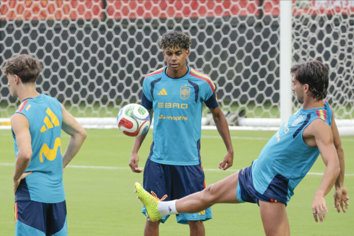 Jugadores de la selección de España entrenan este lunes, en Chattanooga (Estados Unidos). EFE/ Lavandeira Jr
