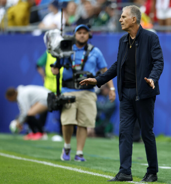 El seleccionador de Gana, el portugués Carlos Queiroz, afirmó este martes que su plan para frustrar a Inglaterra funcionó como lo esperaba al igualar 0-0 en Boston (Massachusetts). EFE/EPA/GREG M. COOPER
