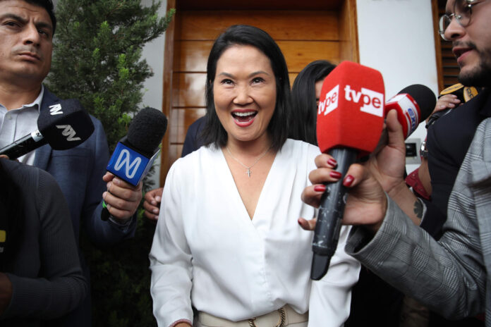 Foto de archivo de la candidata derechista Keiko Fujimori.  EFE/ Paolo Aguilar
