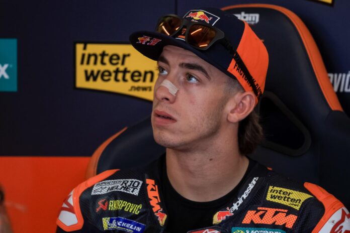 El español Pedro Acosta, nuevo piloto de Ducati para la próxima temporada, en una imagen de archivo. EFE/EPA/MARTIN DIVISEK
