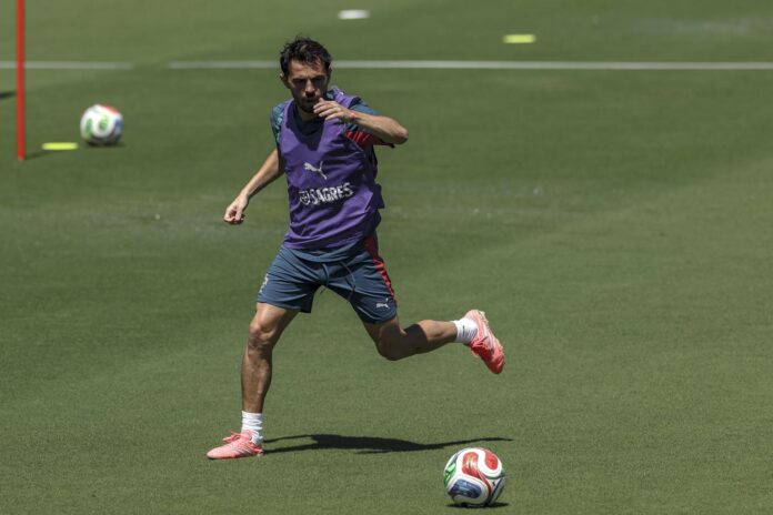 El jugador de Portugal Bernardo Silva en Palm Beach, Florida, USA EFE/EPA/MIGUEL A. LOPES
