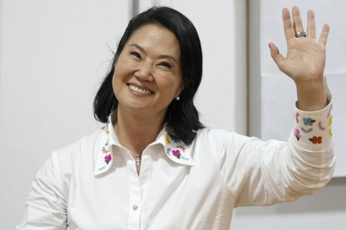 Fotografía de archivo de Keiko Fujimori en Lima (Perú). EFE/ John Reyes
