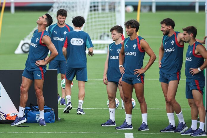 La selección de Portugal en la sesión de entrenamiento (Mundial de Fútbol) EFE/EPA/MIGUEL A. LOPES
