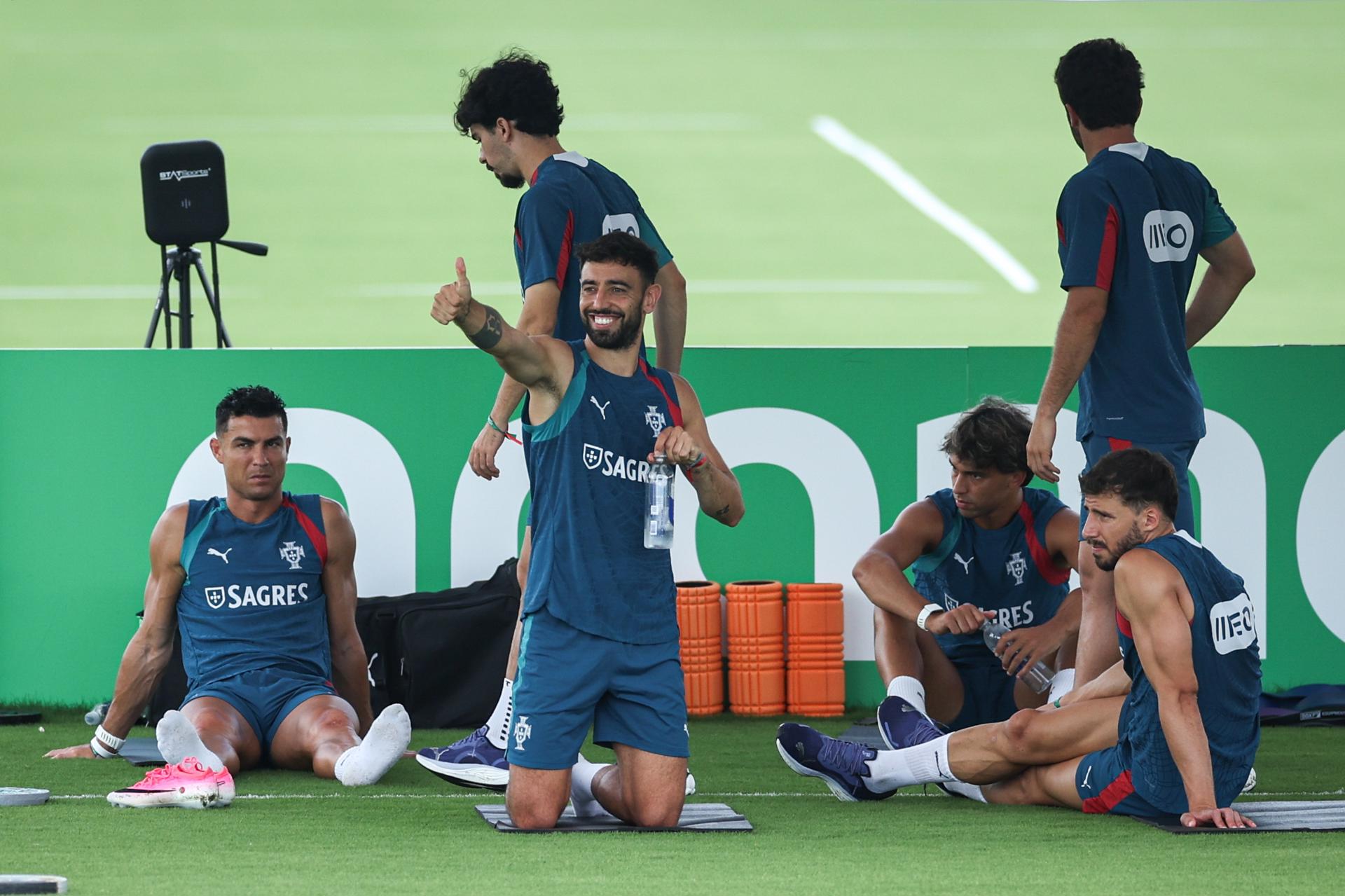 La selección de Portugal en la sesión de entrenamiento (Mundial de Fútbol) EFE/EPA/MIGUEL A. LOPES
