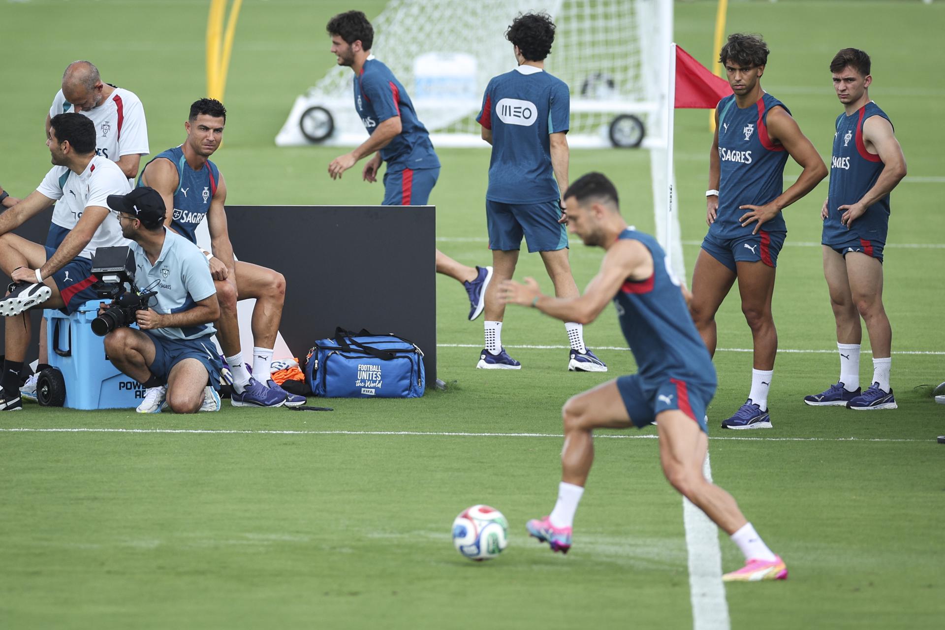 La selección de Portugal en la sesión de entrenamiento (Mundial de Fútbol) EFE/EPA/MIGUEL A. LOPES
