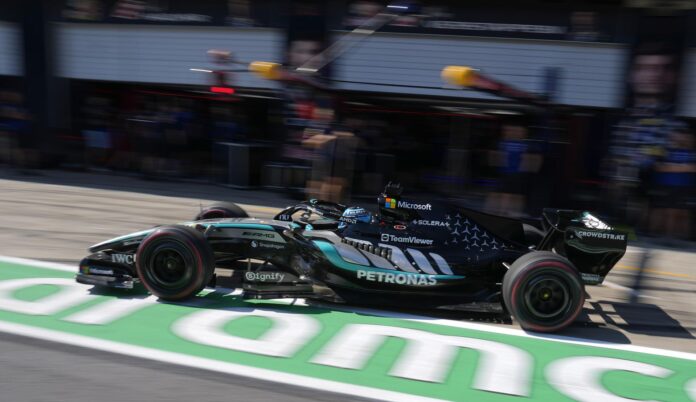 El inglés George Russell (Mercedes) en el Gran Premio de Austria EFE/EPA/DARKO BANDIC / POOL

