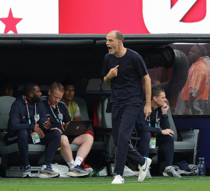 El seleccionador de Inglaterra, Thomas Tuchel, elogió este sábado la importancia de Jude Bellingham y Harry Kane, las figuras que anotaron en la victoria por 0-2 sobre Panamá en el estadio MetLife de Nueva Jersey. EFE/ Sebastiao Moreira.
